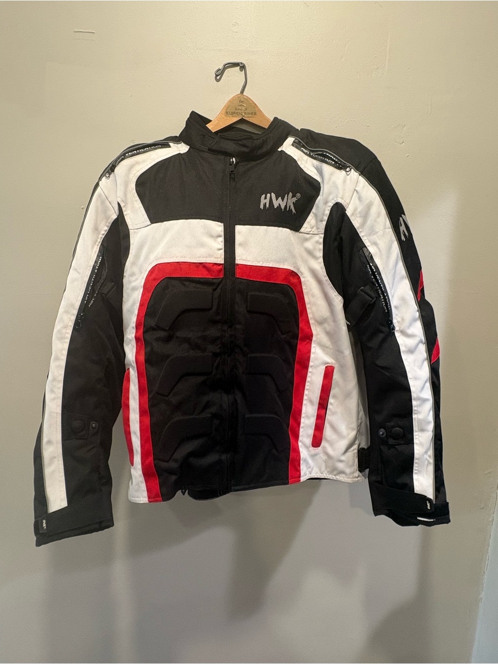 Hawke & Co Black, White & Red Men's motocross Jacket and pants